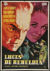 9p200 SHAKE HANDS WITH THE DEVIL Spanish 1960 James Cagney, Dana Wynter, different MCP art!