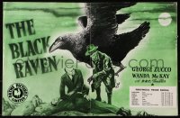 9p242 BLACK RAVEN English trade ad 1943 completely different art of bird over Zucco & men!