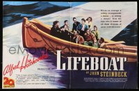 9p253 LIFEBOAT English trade ad 1944 Alfred Hitchcock, completely different art w/ white title!