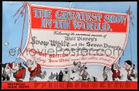 9p262 SNOW WHITE & THE SEVEN DWARFS English trade ad R1944 Walt Disney, different art, rare!