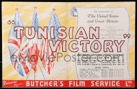 9p268 TUNISIAN VICTORY English trade ad 1944 Frank Capra, John Huston WWII documentary, rare!