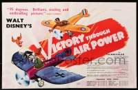 9p270 VICTORY THROUGH AIR POWER English trade ad 1943 Disney WWII cartoon, wacky different art!