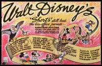 9p271 WALT DISNEY'S SHORTS English trade ad 1945 Mickey Mouse, Pluto and more, different!