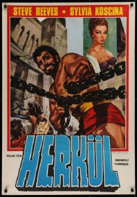 9p090 HERCULES Turkish R1970s different Mos art of the world's mightiest man Steve Reeves!