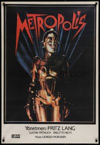 9p095 METROPOLIS Turkish R1980s Brigitte Helm as gynoid Maria, The Maschinenmensch!