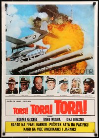 9p336 TORA TORA TORA Yugoslavian 20x27 1970 the re-creation of the attack on Pearl Harbor!