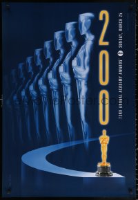 9r423 73RD ANNUAL ACADEMY AWARDS 1sh 2001 cool Alex Swart design & image of many Oscars!