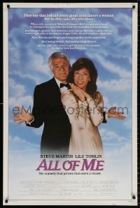 9r436 ALL OF ME 1sh 1984 wacky Steve Martin, Lily Tomlin, the comedy that proves one's a crowd!