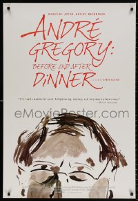 9r442 ANDRE GREGORY: BEFORE & AFTER DINNER 1sh 2013 director, artist, actor, raconteur!