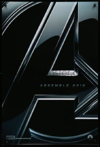 9r460 AVENGERS teaser DS 1sh 2012 Robert Downey Jr & The Hulk, assemble 2012!