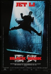9r502 BLACK MASK 1sh 1999 close-up of Jet Li in mask, science fiction kung fu!