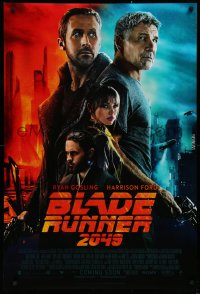 9r510 BLADE RUNNER 2049 int'l advance DS 1sh 2017 more colorful montage image of Ford and Gosling!