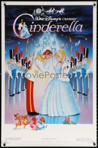 9r536 CINDERELLA 1sh R1987 Walt Disney classic romantic musical fantasy cartoon!