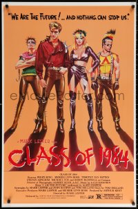 9r537 CLASS OF 1984 1sh 1982 art of bad punk teens, we are the future & nothing can stop us!