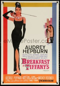 9r269 BREAKFAST AT TIFFANY'S 27x39 Dutch commercial poster 2005 McGinnis art of Audrey Hepburn!