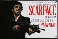 9r293 SCARFACE 24x36 English commercial poster 2000s Al Pacino with his little friend machine gun!