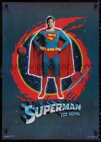 9r300 SUPERMAN 23x32 Scottish commercial poster 1978 comic book hero Christopher Reeve, different!