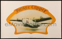 9r307 YANKEE CLIPPER 15x23 commercial poster 1975 art of the plane by J.R. & L.B. Lawrence!