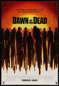 9r559 DAWN OF THE DEAD advance DS 1sh 2004 Sarah Polley, Ving Rhames, Jake Weber, remake!