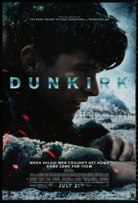 9r584 DUNKIRK advance DS 1sh 2017 Christopher Nolan, Tom Hardy, Murphy, different close-up!