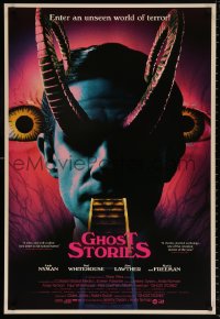 9r615 GHOST STORIES 1sh 2018 Jeremy Dyson & Andy Nyman, wild image with pink title design!