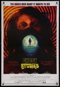 9r616 GHOST STORIES 1sh 2018 Jeremy Dyson & Andy Nyman, wild image with yellow title design!
