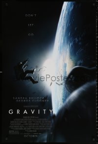 9r630 GRAVITY advance DS 1sh 2013 October style, Sandra Bullock & George Clooney, don't let go!
