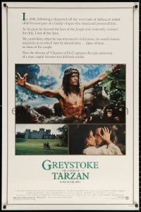 9r637 GREYSTOKE heavy stock 1sh 1984 Christopher Lambert as Tarzan, Lord of the Apes!