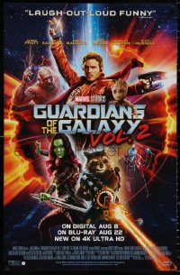 9r182 GUARDIANS OF THE GALAXY VOL. 2 26x40 video poster 2017 Chris Pratt, Saldana, cast image!