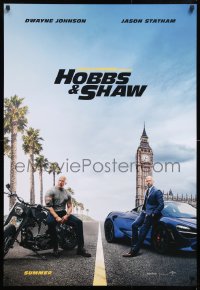 9r651 HOBBS & SHAW teaser DS 1sh 2019 Fast & Furious Presents Dwayne Johnson & Jason Statham!