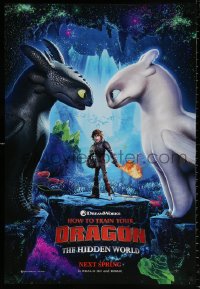 9r659 HOW TO TRAIN YOUR DRAGON: THE HIDDEN WORLD advance DS 1sh 2019 Cate Blanchett, great image!