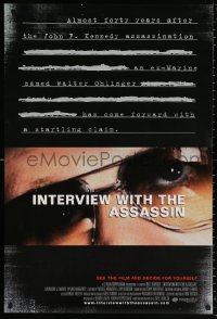9r680 INTERVIEW WITH THE ASSASSIN 1sh 2002 Raymond J. Barry, Dylan Haggerty, JFK conspiracy!