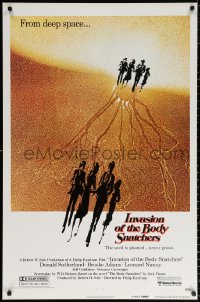 9r683 INVASION OF THE BODY SNATCHERS advance 1sh 1978 Philip Kaufman sci-fi, read the Dell book!