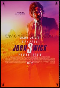9r694 JOHN WICK CHAPTER 3 advance DS 1sh 2019 Keanu Reeves in the title role as John Wick!