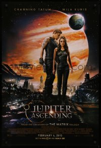 9r697 JUPITER ASCENDING int'l advance DS 1sh 2015 Channing Tatum, Mila Kunis, Sean Bean!