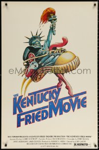 9r708 KENTUCKY FRIED MOVIE 1sh 1977 John Landis directed comedy, wacky tennis shoe art!