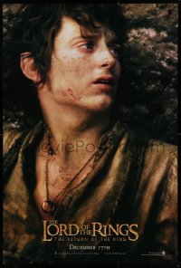 9r734 LORD OF THE RINGS: THE RETURN OF THE KING teaser DS 1sh 2003 Elijah Wood as tortured Frodo!