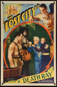9r740 LOST CITY chapter 11 1sh 1935 jungle sci-fi serial, William Stage Boyd, Death Ray!