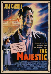 9r749 MAJESTIC int'l DS 1sh 2001 great art of Jim Carrey, directed by Frank Darabont!
