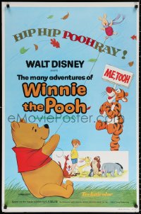 9r755 MANY ADVENTURES OF WINNIE THE POOH 1sh 1977 and Tigger too, plus three great shorts!