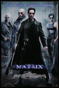 9r184 MATRIX 27x40 video poster 1999 Keanu Reeves, Carrie-Anne Moss, Laurence Fishburne, Wachowskis