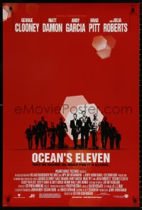 9r789 OCEAN'S 11 DS 1sh 2001 Steven Soderbergh, George Clooney, Matt Damon, Brad Pitt