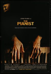 9r813 PIANIST DS 1sh 2002 directed by Roman Polanski, Adrien Brody, piano image!