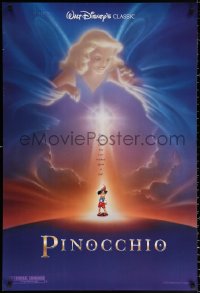 9r814 PINOCCHIO advance DS 1sh R1992 Disney classic cartoon about a wooden boy who wants to be real!