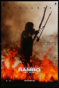 9r832 RAMBO: LAST BLOOD teaser DS 1sh 2019 Sylvester Stallone has one more fight left in him!