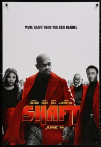 9r864 SHAFT teaser DS 1sh 2019 Samuel L. Jackson in the title role, he's more than you can handle!