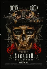 9r871 SICARIO: DAY OF THE SOLDADO advance DS 1sh 2018 Benicio Del Toro, Josh Brolin, Santa Muerte!