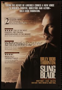 9r879 SLING BLADE 1sh 1996 star & director Billy Bob Thornton, many reviews!