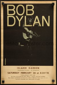 9r175 BOB DYLAN 12x18 REPRODUCTION poster 1980s great image of singer-songwriter w/guitar on stage!