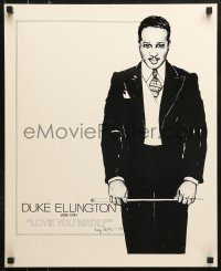 9r333 DUKE ELLINGTON 18x23 special poster 1979 great Avery Clayton art of the jazz man!